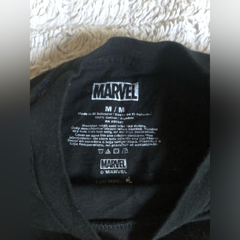 Marvel Black T-Shirt - Picture 3 of 6
